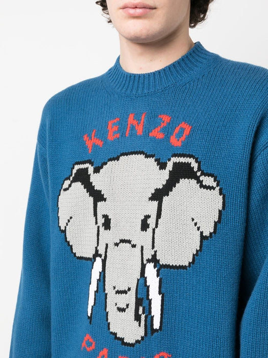 Kenzo - Intarsia-knit Long-sleeved Jumper